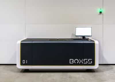 Stacja Obsługi Systemu Wysokiego Składowania BOxSS Wraz Z Oprogramowaniem BoxSS Management System I Diodą Sygnalizującą Stan Magazynu